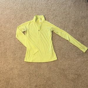 Under Armor yellow, women’s  1/2 zip. XS